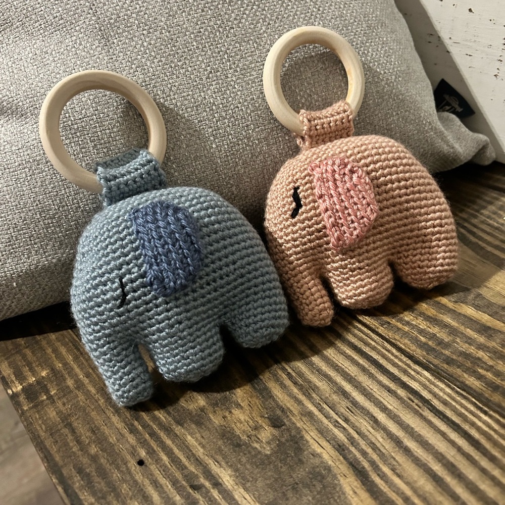 Crochet Baby Teether Rattle